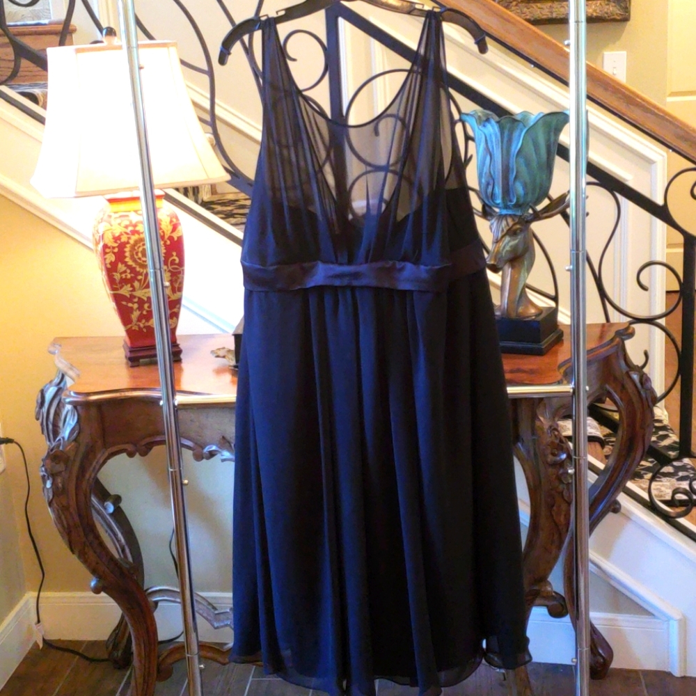 Little black dress covered in amazing chiffon